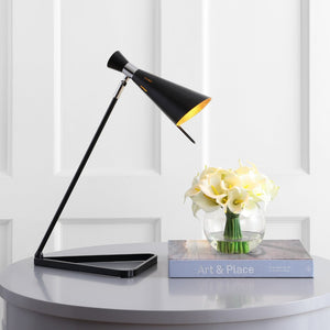 Safavieh PADRIC, 21-Inch Black Iron Table Lamp - Modern Design for Stylish Ambient Lighting in Any Room TBL4038A