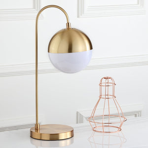Safavieh CAPPI, 20.5-Inch Brass & Iron Table Lamp - Elegant, Warm Lighting for Living Rooms & Bedrooms TBL4040A