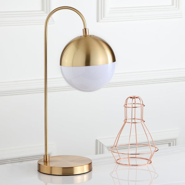 Safavieh CAPPI, 20.5-Inch Brass & Iron Table Lamp - Elegant, Warm Lighting for Living Rooms & Bedrooms TBL4040A