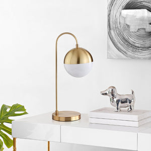 Safavieh CAPPI, 20.5-Inch Brass & Iron Table Lamp - Elegant, Warm Lighting for Living Rooms & Bedrooms TBL4040A