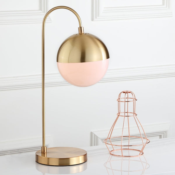 Safavieh CAPPI, 20.5-Inch Brass & Iron Table Lamp - Elegant, Warm Lighting for Living Rooms & Bedrooms TBL4040A