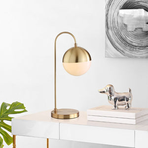 Safavieh CAPPI, 20.5-Inch Brass & Iron Table Lamp - Elegant, Warm Lighting for Living Rooms & Bedrooms TBL4040A