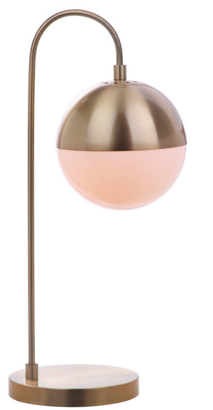 Safavieh CAPPI, 20.5-Inch Brass & Iron Table Lamp - Elegant, Warm Lighting for Living Rooms & Bedrooms TBL4040A