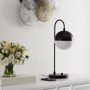 Safavieh CAPPI Table Lamp in Black – Modern Matte Finish for Stylish Lighting in Any Room or Workspace TBL4040B