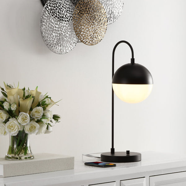 Safavieh CAPPI Table Lamp in Black – Modern Matte Finish for Stylish Lighting in Any Room or Workspace TBL4040B