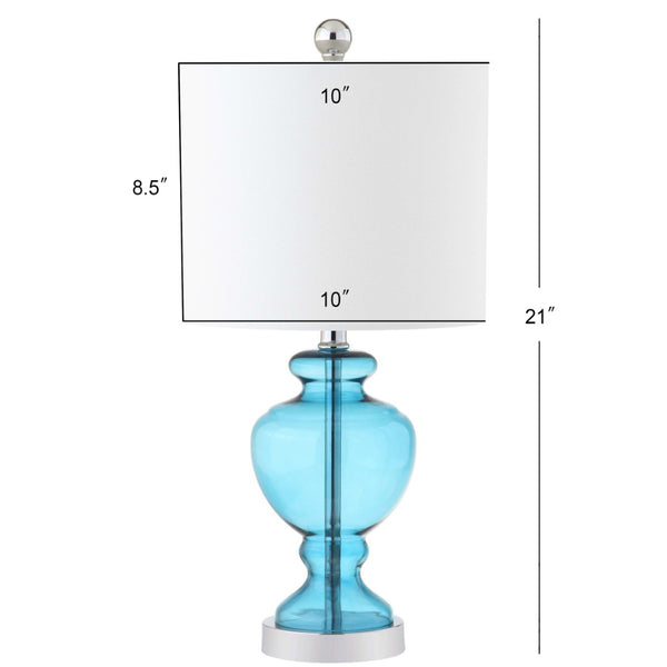 Safavieh MARINE Table Lamp - Coastal Charm with Blue and Chrome Finish for Modern Home Décor and Lighting TBL4041A