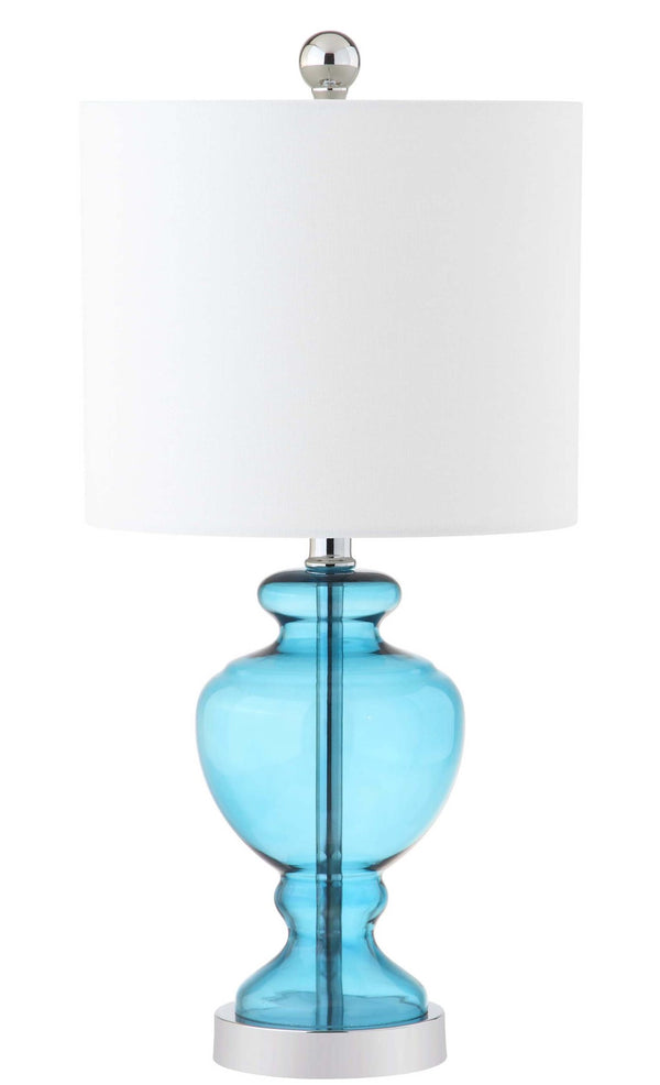Safavieh MARINE Table Lamp - Coastal Charm with Blue and Chrome Finish for Modern Home Décor and Lighting TBL4041A