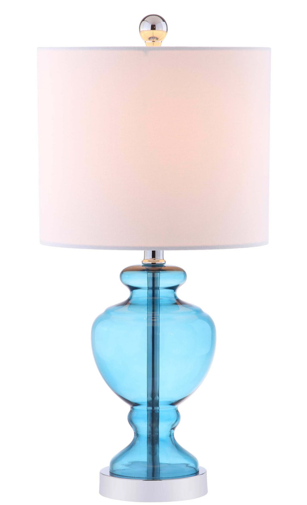 Safavieh MARINE Table Lamp - Coastal Charm with Blue and Chrome Finish for Modern Home Décor and Lighting TBL4041A