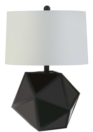 Safavieh BRYCIN, Stylish 23-Inch Black and Chrome Table Lamp Set of 2 for Modern Home Decor and Lighting TBL4059A-SET2
