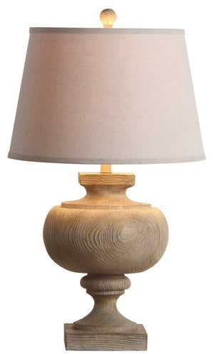 Safavieh PRESCOTT Wooden Table Lamp - Cozy Brown Wood Design for Modern and Traditional Home Décor Accents TBL4063A