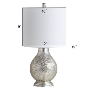 Safavieh TEVA Table Lamp in Plated Silver – Sleek, Modern Design for Ambient Lighting in Any Room TBL4079A