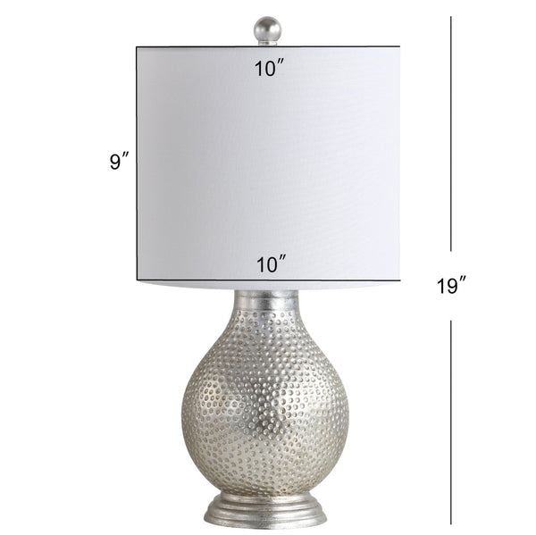 Safavieh TEVA Table Lamp in Plated Silver – Sleek, Modern Design for Ambient Lighting in Any Room TBL4079A