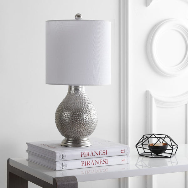 Safavieh TEVA Table Lamp in Plated Silver – Sleek, Modern Design for Ambient Lighting in Any Room TBL4079A