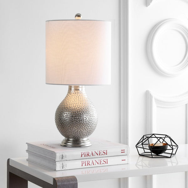 Safavieh TEVA Table Lamp in Plated Silver – Sleek, Modern Design for Ambient Lighting in Any Room TBL4079A