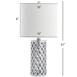 Safavieh RORIE Table Lamp - Sleek Plated Silver Design for Modern Homes, Perfect for Accent & Mood Lighting TBL4080A