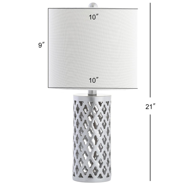 Safavieh RORIE Table Lamp - Sleek Plated Silver Design for Modern Homes, Perfect for Accent & Mood Lighting TBL4080A