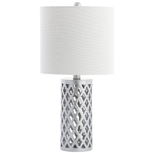 Safavieh RORIE Table Lamp - Sleek Plated Silver Design for Modern Homes, Perfect for Accent & Mood Lighting TBL4080A