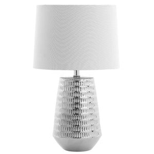 Safavieh STARK Table Lamp - Polished Silver Contemporary Design for Warm Ambient Lighting in Any Space TBL4087B
