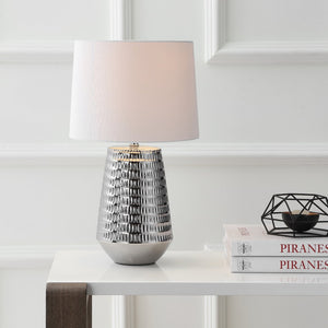 Safavieh STARK Table Lamp - Polished Silver Contemporary Design for Warm Ambient Lighting in Any Space TBL4087B