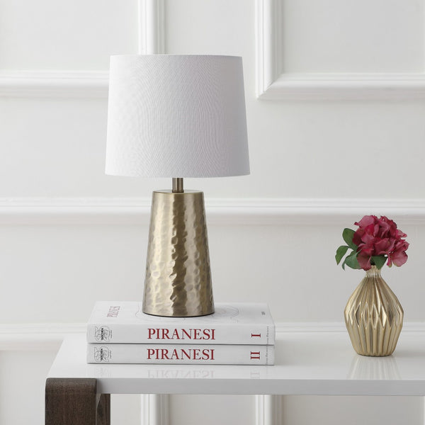 Safavieh TORENCE Table Lamp in Plated Gold - Elegant, Modern Lighting for Living Rooms & Bedrooms Decor TBL4088A