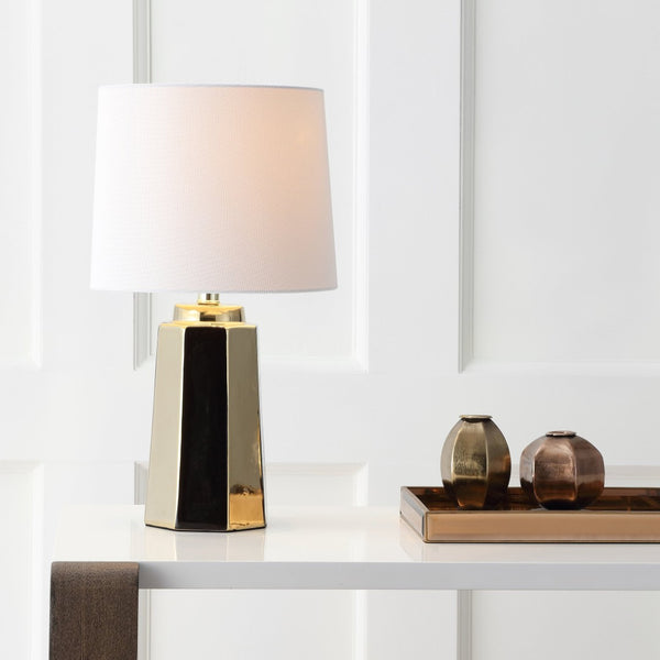 Safavieh PARLON, Elegant Gold Ceramic Table Lamp for Ambient Lighting – Perfect for Modern & Classic Decor TBL4089A