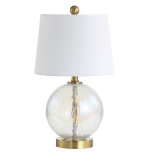 Safavieh RIGLAN Table Lamp - Iridescent Glass & Gold Base for Elegant Home Décor, Perfect for Any Room TBL4090A