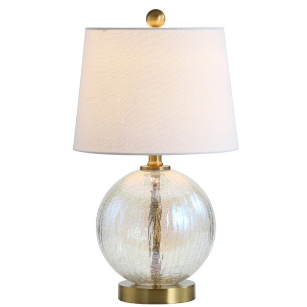Safavieh RIGLAN Table Lamp - Iridescent Glass & Gold Base for Elegant Home Décor, Perfect for Any Room TBL4090A