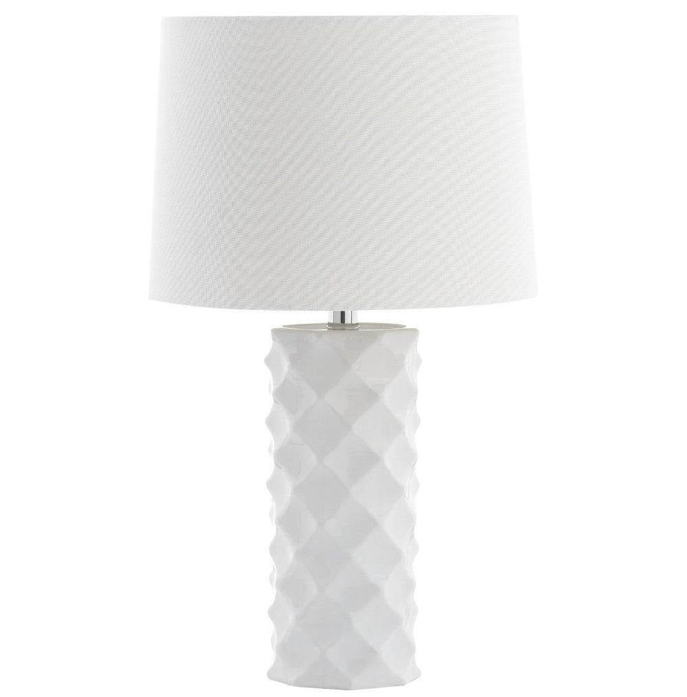 Safavieh BELFORD Table Lamp - Modern White Minimalist Design for Elegant Ambient Lighting in Any Space TBL4093A