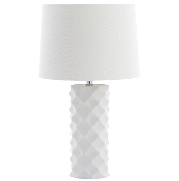Safavieh BELFORD Table Lamp - Modern White Minimalist Design for Elegant Ambient Lighting in Any Space TBL4093A
