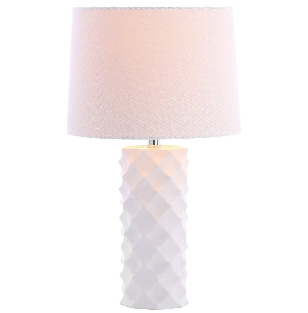 Safavieh BELFORD Table Lamp - Modern White Minimalist Design for Elegant Ambient Lighting in Any Space TBL4093A