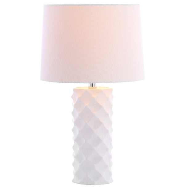 Safavieh BELFORD Table Lamp - Modern White Minimalist Design for Elegant Ambient Lighting in Any Space TBL4093A