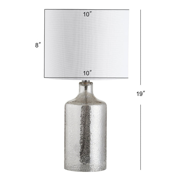 Safavieh DANARIS Table Lamp in Mercury Silver Finish - Elegant, Modern Lighting for Any Room Decor Style TBL4095A