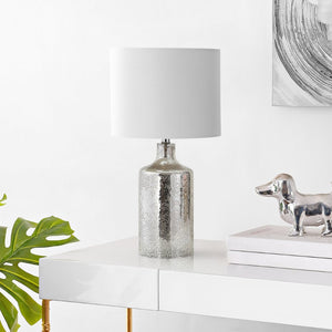 Safavieh DANARIS Table Lamp in Mercury Silver Finish - Elegant, Modern Lighting for Any Room Decor Style TBL4095A