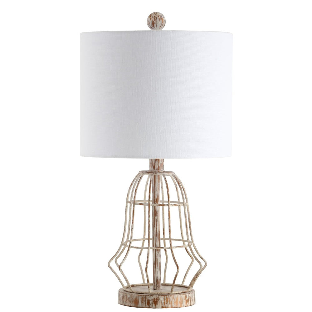 Safavieh CANES Antiqued Metal Table Lamp - Elegant Ambient Lighting for Any Room with Vintage Charm TBL4098A