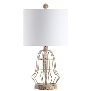 Safavieh CANES Antiqued Metal Table Lamp - Elegant Ambient Lighting for Any Room with Vintage Charm TBL4098A