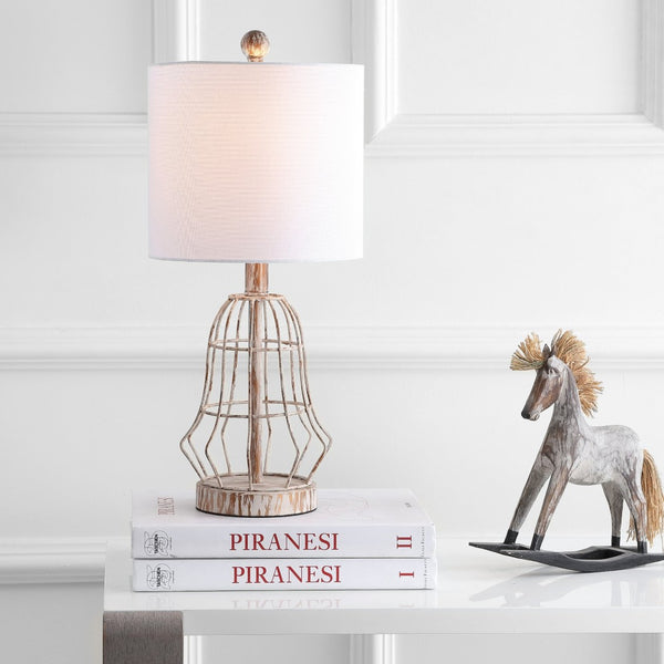 Safavieh CANES Antiqued Metal Table Lamp - Elegant Ambient Lighting for Any Room with Vintage Charm TBL4098A