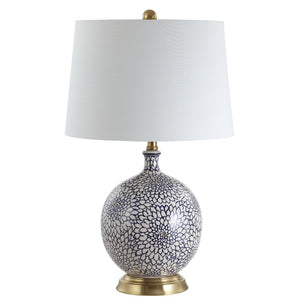 Safavieh ORIANNA Table Lamp - Elegant Blue & White Contemporary Design for Ambient Lighting & Home Décor TBL4104A