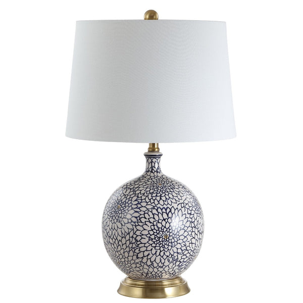 Safavieh ORIANNA Table Lamp - Elegant Blue & White Contemporary Design for Ambient Lighting & Home Décor TBL4104A