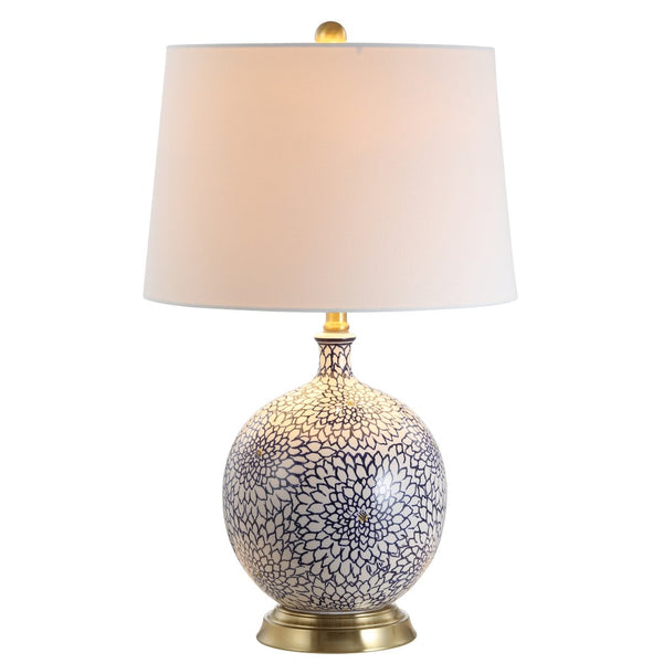 Safavieh ORIANNA Table Lamp - Elegant Blue & White Contemporary Design for Ambient Lighting & Home Décor TBL4104A