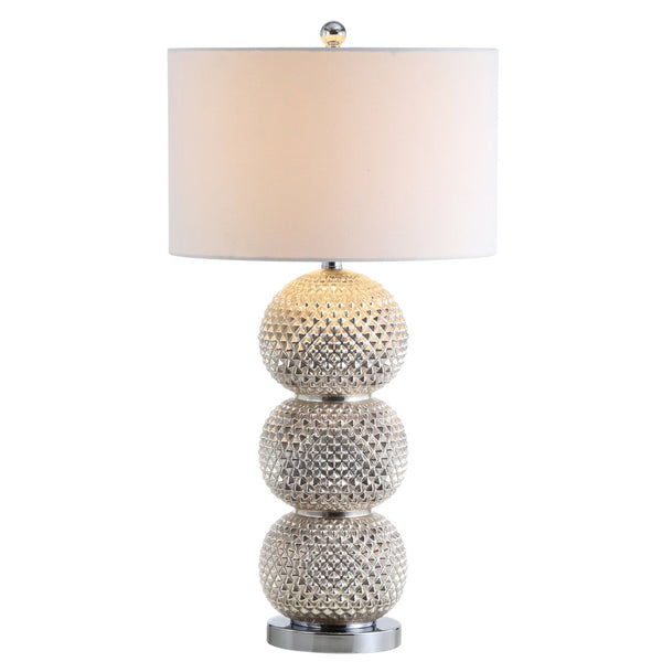 Safavieh DARCIA, 31-Inch Silver Glass Table Lamp - Modern Elegance for Living Rooms, Bedrooms & Offices TBL4109A