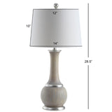 Safavieh Nash Table Lamp Grey Wood/Silver Leaf TBL4114A