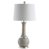 Safavieh Nash Table Lamp Grey Wood/Silver Leaf TBL4114A