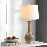 Safavieh Nash Table Lamp Grey Wood/Silver Leaf TBL4114A