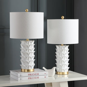 Safavieh NICO Table Lamp - Elegant Two-Tone Accent Light with Warm Glow for Modern & Traditional Decor Styles TBL4116A-SET2