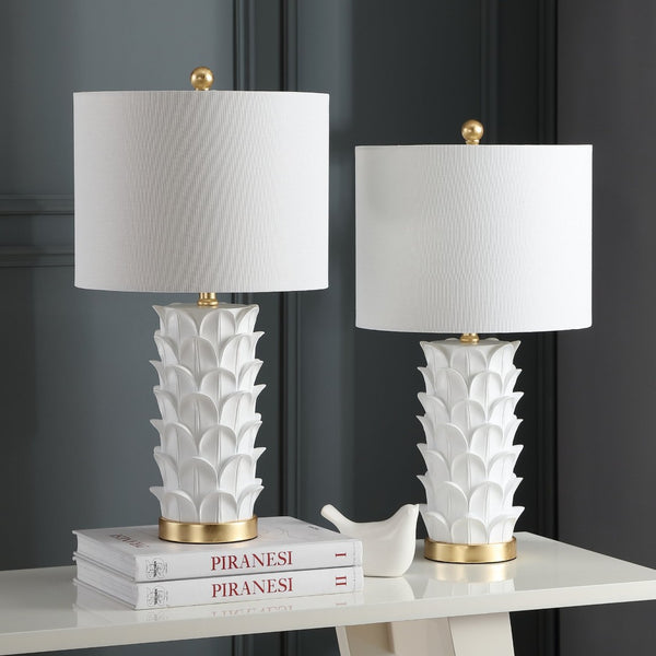 Safavieh NICO Table Lamp - Elegant Two-Tone Accent Light with Warm Glow for Modern & Traditional Decor Styles TBL4116A-SET2