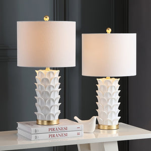Safavieh NICO Table Lamp - Elegant Two-Tone Accent Light with Warm Glow for Modern & Traditional Decor Styles TBL4116A-SET2
