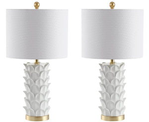 Safavieh NICO Table Lamp - Elegant Two-Tone Accent Light with Warm Glow for Modern & Traditional Decor Styles TBL4116A-SET2