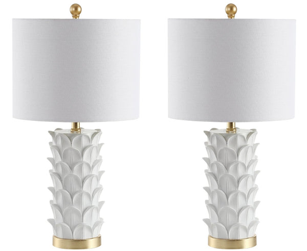 Safavieh NICO Table Lamp - Elegant Two-Tone Accent Light with Warm Glow for Modern & Traditional Decor Styles TBL4116A-SET2