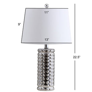 Safavieh HARLEE Table Lamp – Elegant Silver Accent Light for Bedrooms, Living Rooms, and Cozy Corners TBL4117A-SET2