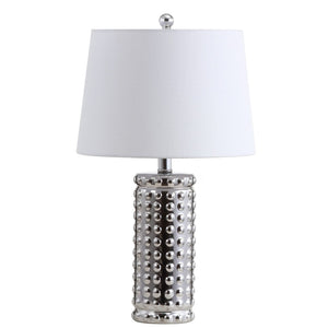Safavieh HARLEE Table Lamp – Elegant Silver Accent Light for Bedrooms, Living Rooms, and Cozy Corners TBL4117A-SET2